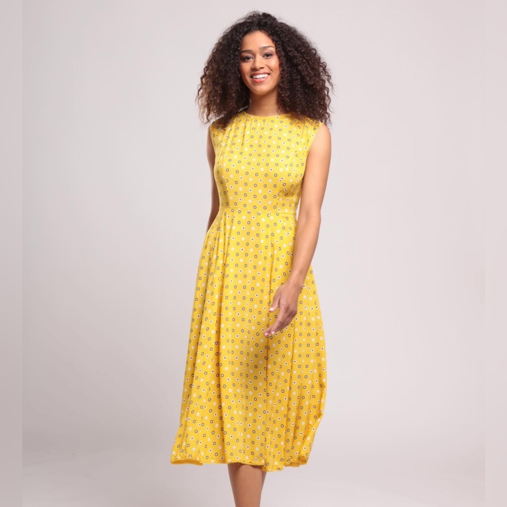 Collectif Bright and Beautiful Astrid Polka Meadow Dress
